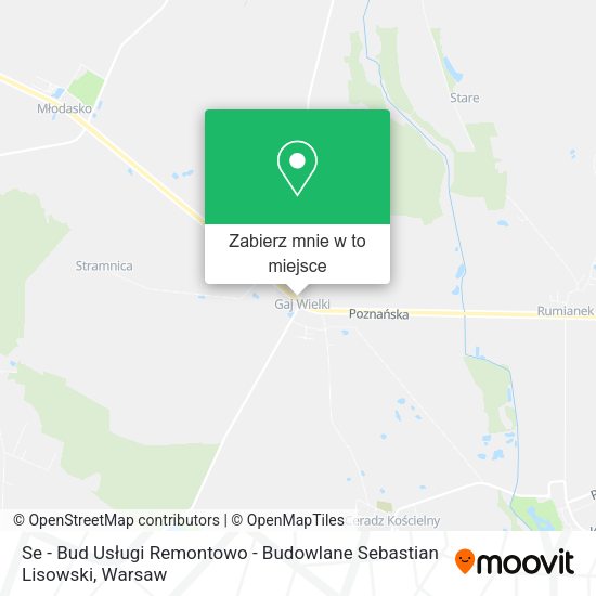 Mapa Se - Bud Usługi Remontowo - Budowlane Sebastian Lisowski