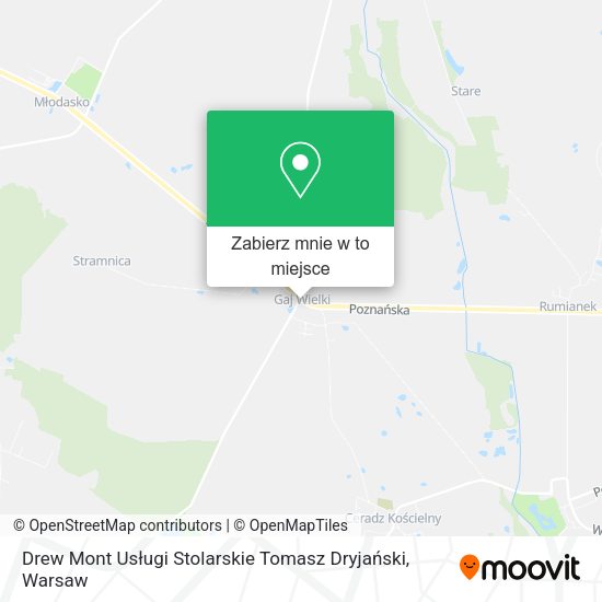 Mapa Drew Mont Usługi Stolarskie Tomasz Dryjański