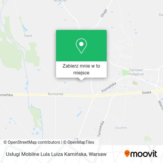 Mapa Usługi Mobilne Lula Luiza Kamińska