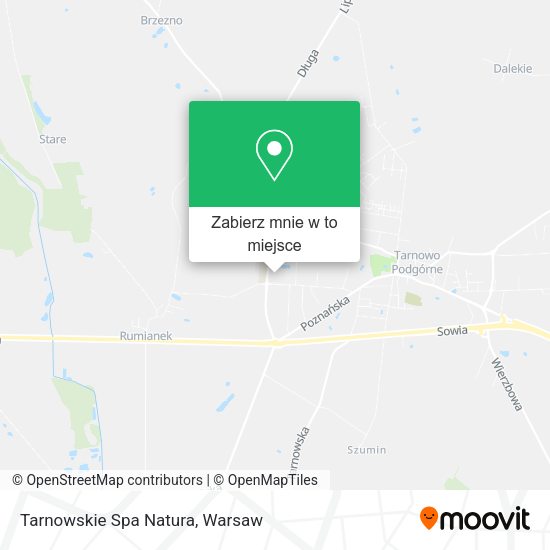 Mapa Tarnowskie Spa Natura