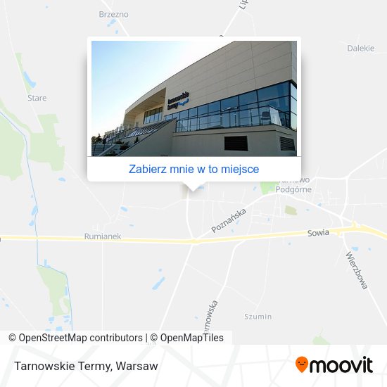 Mapa Tarnowskie Termy