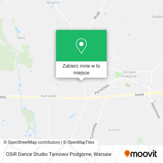 Mapa OSiR Dance Studio Tarnowo Podgórne