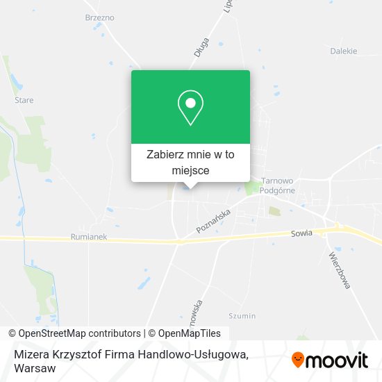 Mapa Mizera Krzysztof Firma Handlowo-Usługowa