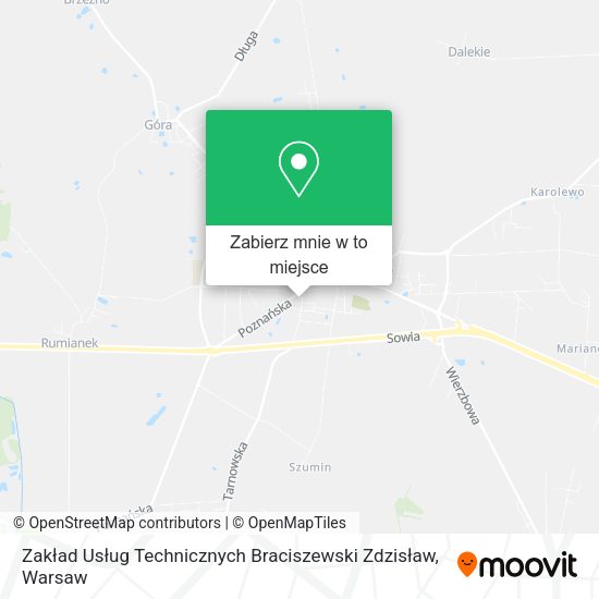 Mapa Zakład Usług Technicznych Braciszewski Zdzisław