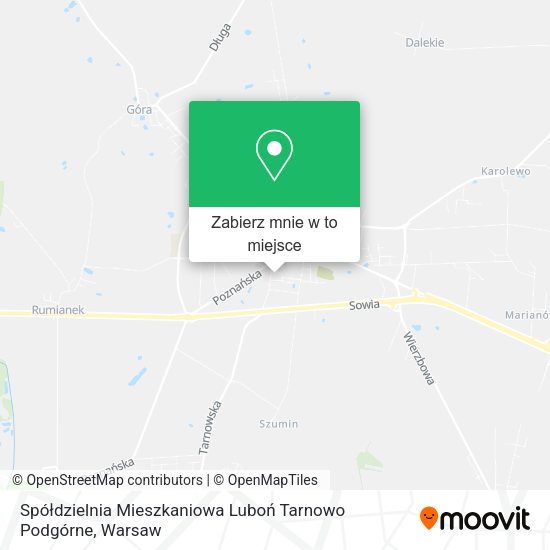 Mapa Spółdzielnia Mieszkaniowa Luboń Tarnowo Podgórne