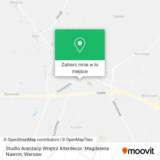 Mapa Studio Aranżacji Wnętrz Alterdecor. Magdalena Nawrot