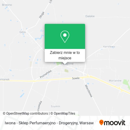 Mapa Iwona - Sklep Perfumaeryjno - Drogeryjny