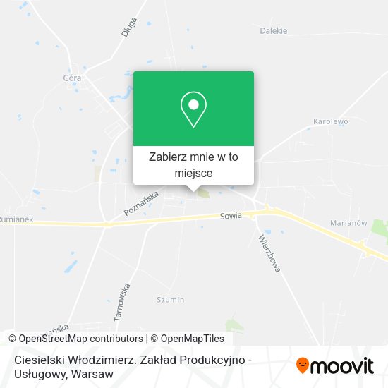 Mapa Ciesielski Włodzimierz. Zakład Produkcyjno - Usługowy