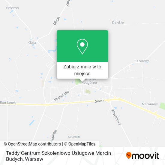 Mapa Teddy Centrum Szkoleniowo Usługowe Marcin Budych