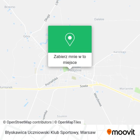 Mapa Blyskawica Uczniowski Klub Sportowy