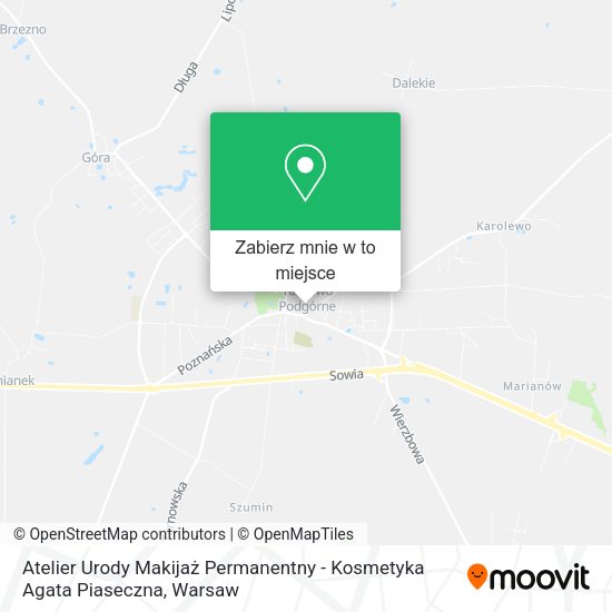 Mapa Atelier Urody Makijaż Permanentny - Kosmetyka Agata Piaseczna