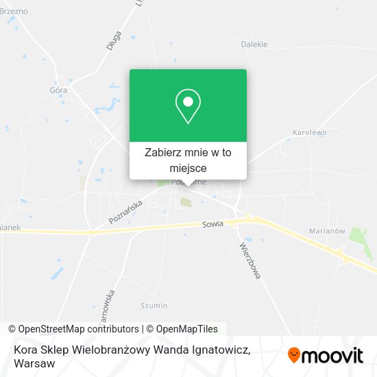 Mapa Kora Sklep Wielobranżowy Wanda Ignatowicz