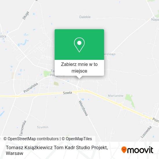 Mapa Tomasz Książkiewicz Tom Kadr Studio Projekt