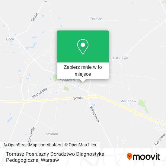 Mapa Tomasz Posłuszny Doradztwo Diagnostyka Pedagogiczna