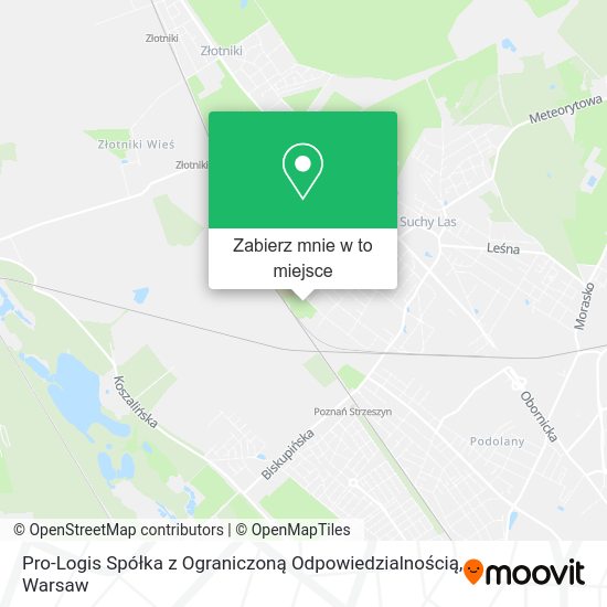 Mapa Pro-Logis Spółka z Ograniczoną Odpowiedzialnością