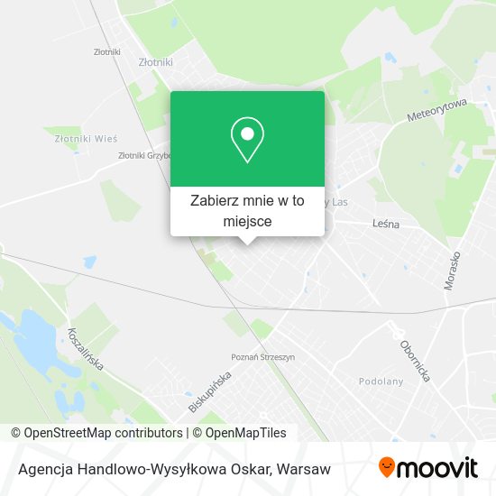 Mapa Agencja Handlowo-Wysyłkowa Oskar