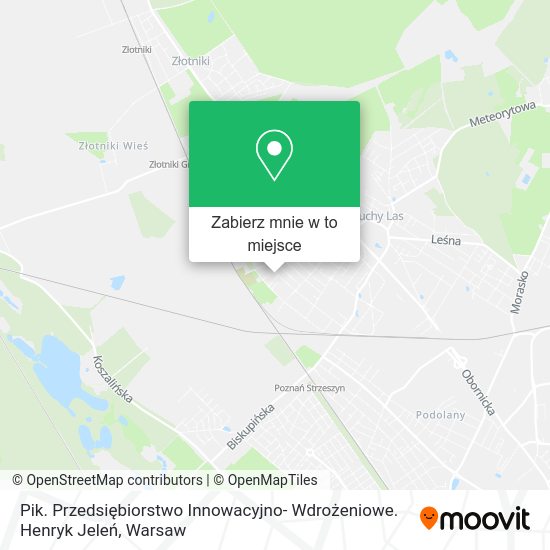 Mapa Pik. Przedsiębiorstwo Innowacyjno- Wdrożeniowe. Henryk Jeleń