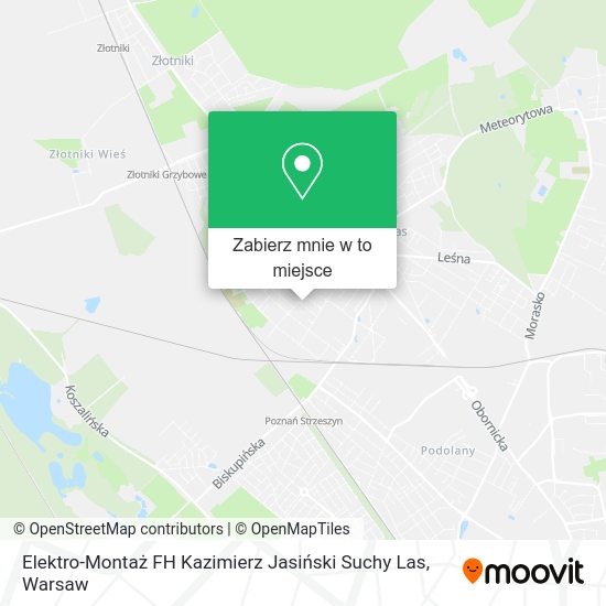 Mapa Elektro-Montaż FH Kazimierz Jasiński Suchy Las