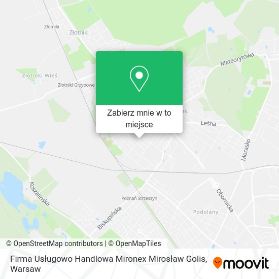 Mapa Firma Usługowo Handlowa Mironex Mirosław Golis