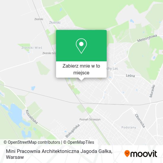 Mapa Mini Pracownia Architektoniczna Jagoda Gałka