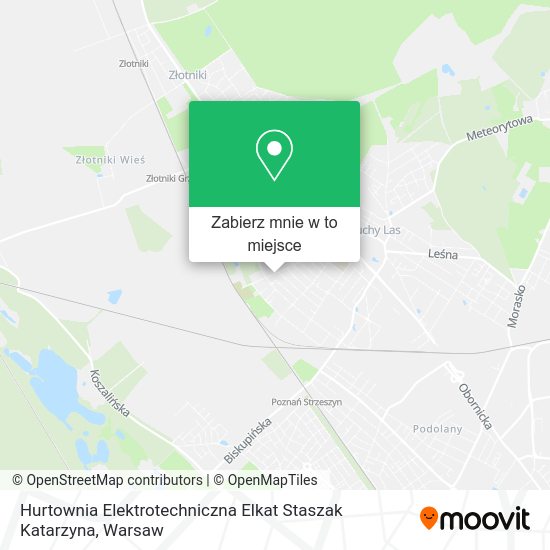 Mapa Hurtownia Elektrotechniczna Elkat Staszak Katarzyna