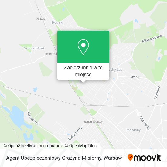 Mapa Agent Ubezpieczeniowy Grażyna Misiorny