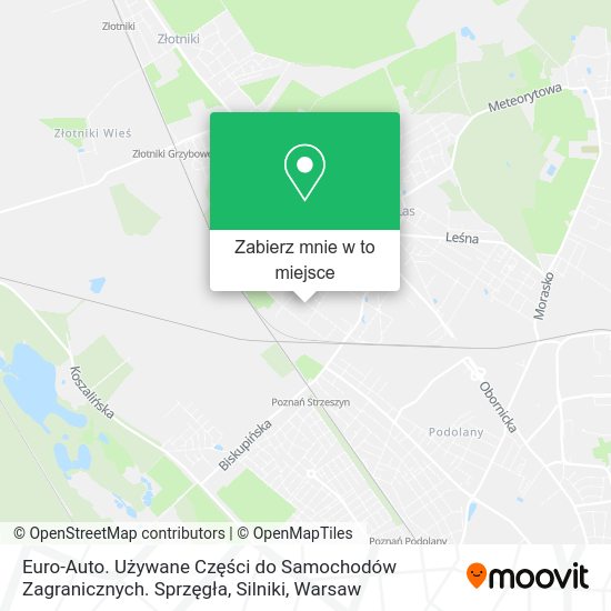 Mapa Euro-Auto. Używane Części do Samochodów Zagranicznych. Sprzęgła, Silniki