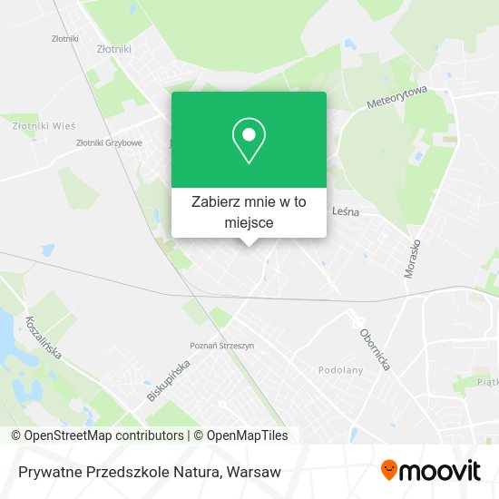 Mapa Prywatne Przedszkole Natura