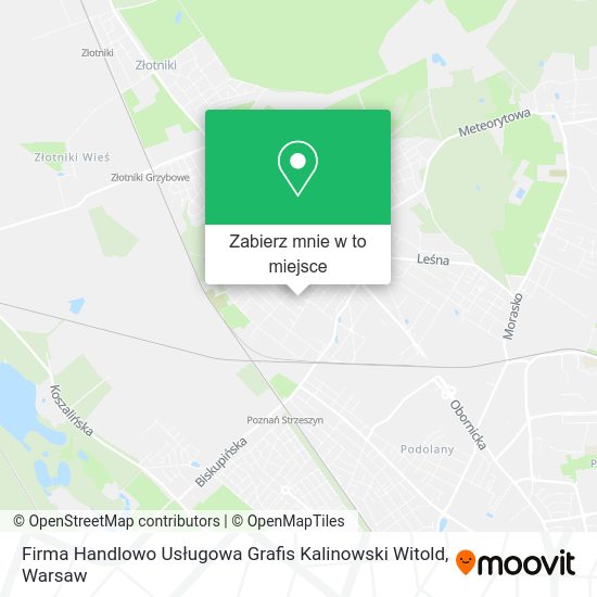 Mapa Firma Handlowo Usługowa Grafis Kalinowski Witold