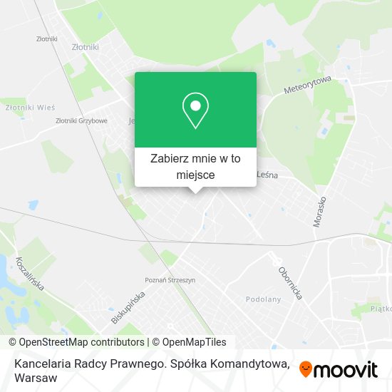 Mapa Kancelaria Radcy Prawnego. Spółka Komandytowa