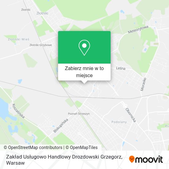 Mapa Zakład Usługowo Handlowy Drozdowski Grzegorz