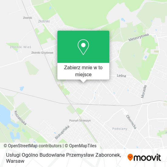 Mapa Usługi Ogólno Budowlane Przemysław Zaboronek