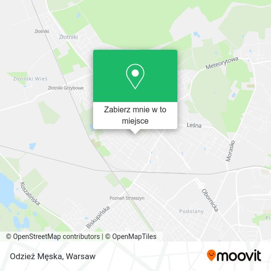 Mapa Odzież Męska