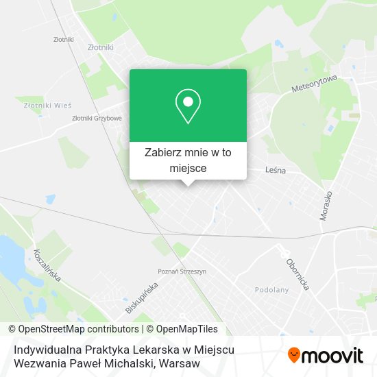 Mapa Indywidualna Praktyka Lekarska w Miejscu Wezwania Paweł Michalski