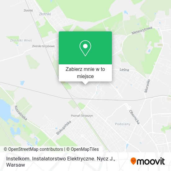 Mapa Instelkom. Instalatorstwo Elektryczne. Nycz J.