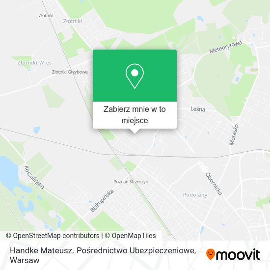 Mapa Handke Mateusz. Pośrednictwo Ubezpieczeniowe