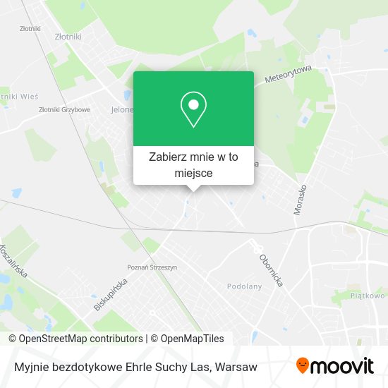 Mapa Myjnie bezdotykowe Ehrle Suchy Las