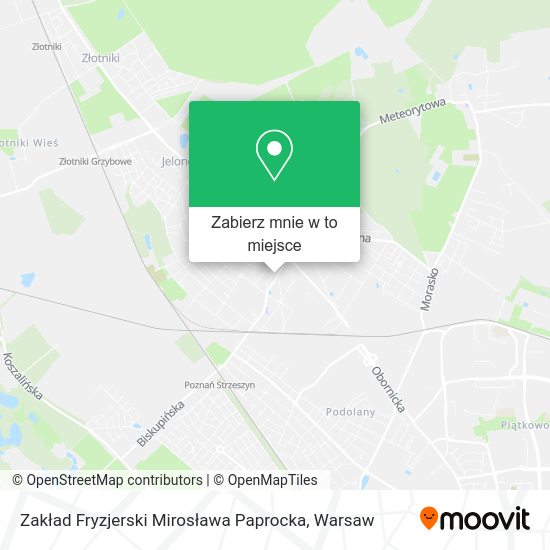 Mapa Zakład Fryzjerski Mirosława Paprocka