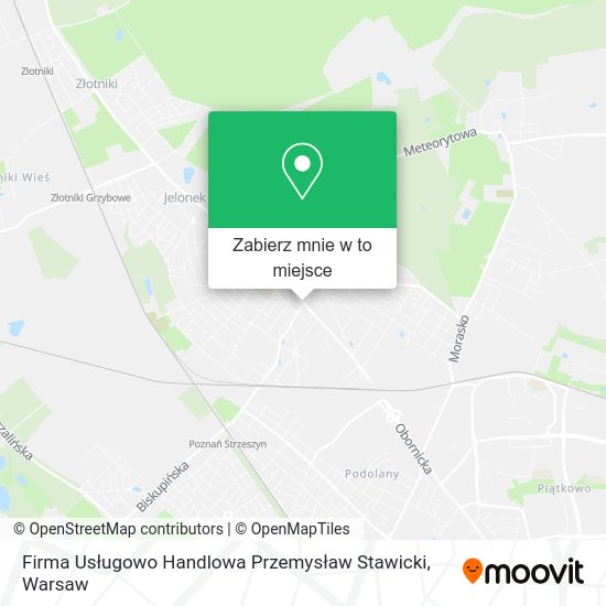 Mapa Firma Usługowo Handlowa Przemysław Stawicki