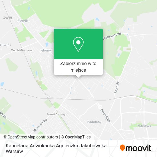 Mapa Kancelaria Adwokacka Agnieszka Jakubowska