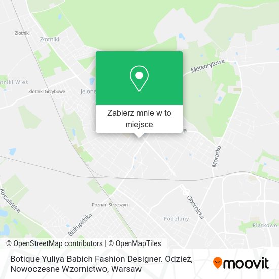 Mapa Botique Yuliya Babich Fashion Designer. Odzież, Nowoczesne Wzornictwo