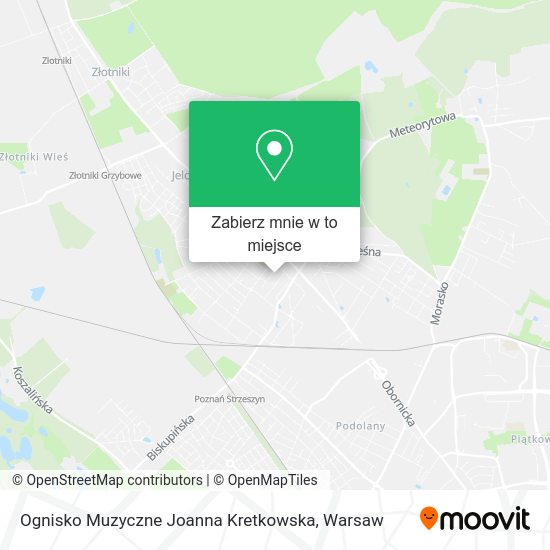 Mapa Ognisko Muzyczne Joanna Kretkowska