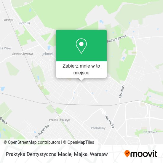 Mapa Praktyka Dentystyczna Maciej Majka