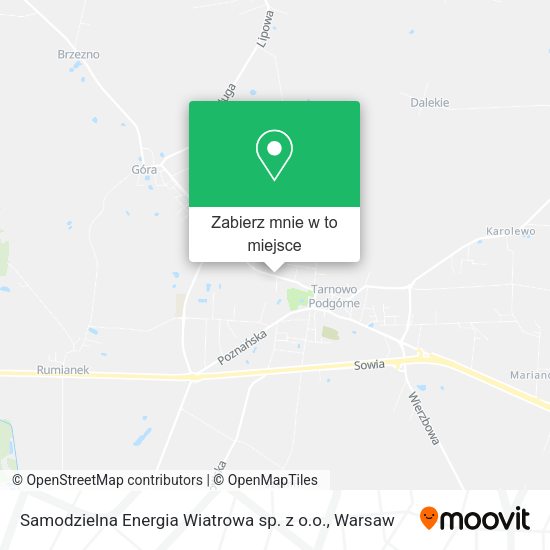 Mapa Samodzielna Energia Wiatrowa sp. z o.o.