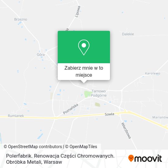 Mapa Polerfabrik. Renowacja Części Chromowanych. Obróbka Metali