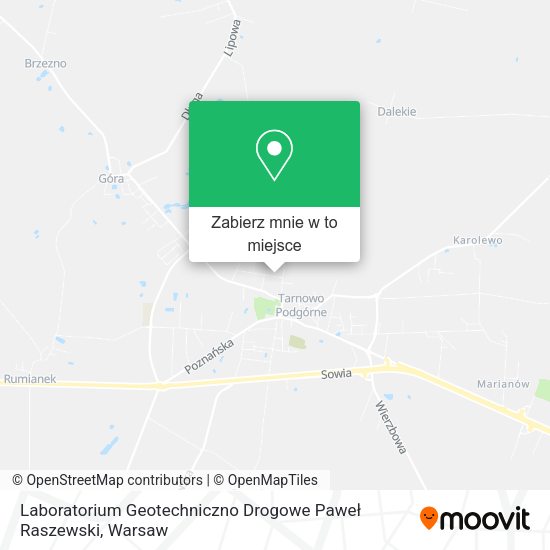 Mapa Laboratorium Geotechniczno Drogowe Paweł Raszewski