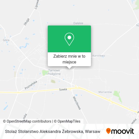 Mapa Stolaż Stolarstwo Aleksandra Żebrowska