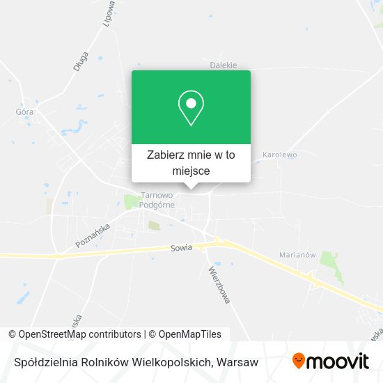 Mapa Spółdzielnia Rolników Wielkopolskich