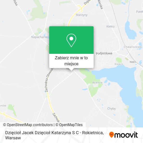 Mapa Dzięcioł Jacek Dzięcioł Katarzyna S C - Rokietnica