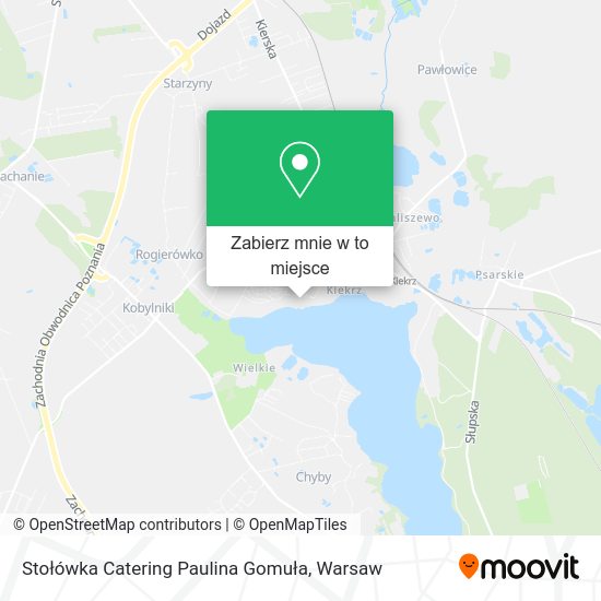 Mapa Stołówka Catering Paulina Gomuła